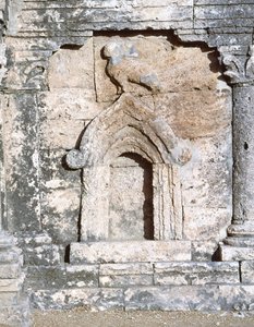 Pakisztán, Taxila, kilátás a kétfejű sas sztúpájára az ősi Sirkap régészeti területen (UNESCO Világörökségi Lista) alkotó: Blaise Nicolas Le Sueur