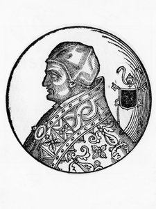 Sabinianus (meghalt 606-ban), a katolikus egyház 65. pápájának portréja 604-ből, metszet alkotó: Blaise Nicolas Le Sueur