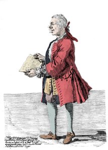 Giovanni Battista Pergolesi (Jean Baptiste Pergolese, Jean-Baptiste) rajzfilmje (1710 - 1736). Pier Leone Ghezzi (1674-1755) rajza arról számol be, hogy a zeneszerző egyik lábában fogyatékos és sánta volt. 1736.