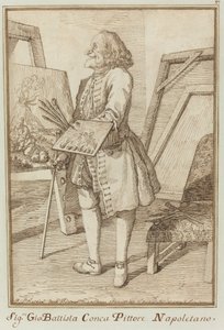 Signore Sebastiano Conca, nápolyi festő (signore Sebastiano Conca, nápolyi festő) alkotó: Pier Leone Ghezzi