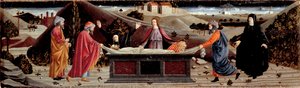 Misericordia poliptichonja: Jézus Krisztus teste körül: Szent János, Szűz Mária, Szent Mária Magdolna, Arimathiai Szent József és Szent Nikodéma alkotó: Piero della (school of) Francesca