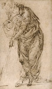 Álló alak botra támaszkodva, 1510 körül alkotó: Piero di Cosimo