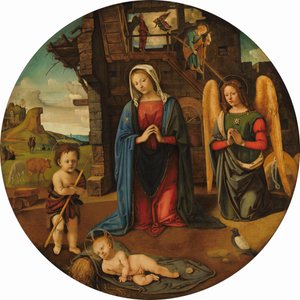 A Születés Szent János csecsemővel, c. 14951505. alkotó: Piero di Cosimo