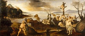 The Return from the Hunt, 1505-1507 körül (tempera és olaj, fa) alkotó: Piero di Cosimo