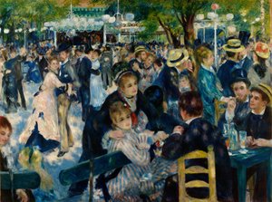 Tánc a Le Moulin de la Galette-ben alkotó: Pierre-Auguste Renoir