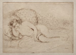 Meztelen nő hazudik alkotó: Pierre-Auguste Renoir