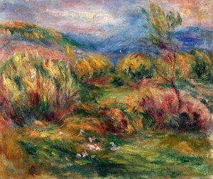 Tájkép Cagnes-sur-Mer közelében alkotó: Pierre-Auguste Renoir