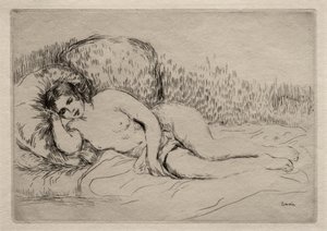 Meztelen nő fekvő alkotó: Pierre-Auguste Renoir
