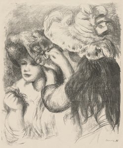 A kalap feltűzése alkotó: Pierre-Auguste Renoir
