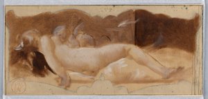 Zeichnung, Frankreich, spätes 19. Jahrhundert von Pierre-Victor Galland