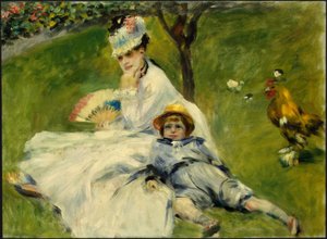 Madame Monet és fia alkotó: Pierre Auguste Renoir