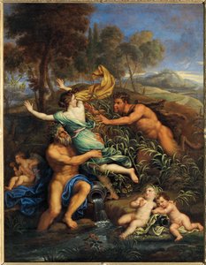 Pan és Syrinx, 1690 előtt ... alkotó: Pierre (follower of) Mignard