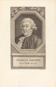Charles Goldoni alkotó: Pierre Adrien Le Beau after Charles Nicolas Cochin II