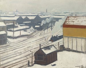 Gare Montparnasse a hóban, 1913 alkotó: Albert Marquet