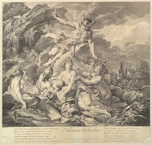 Naissance de Bacchus Bacchus születése, 18. század.
