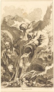 Szatír, nimfa és folyóisten, 1736-ban vagy azt követően.