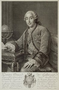 Dmitrij Mihajlovics Golicin herceg portréja 1721-1793, 1762 alkotó: Pierre Alexandre Tardieu