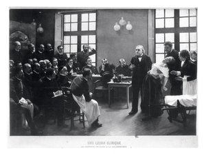 Klinikai lecke Charcot doktorral a Salpetriere-ben, 1887