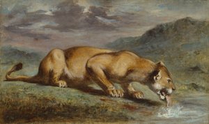Sebesült oroszlán, 1840?50