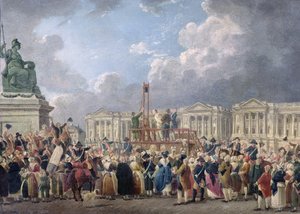 Egy kivégzés, a Place de la Revolution, 1793 augusztusa és 1794 júniusa között