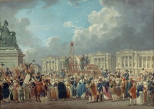 Egy kivégzés a Place de la Revolutionon, c. 1793.