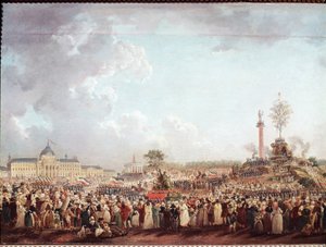 A Legfelsőbb Lény ünnepe a Mars mezején (II. prairális év 20. – június 8. alkotó: Pierre Antoine Demachy