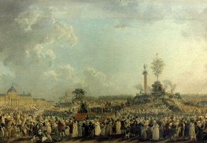 A Legfelsőbb Lény ünnepe a Mars mezején (II. prairális év 20. – június 8. alkotó: Pierre Antoine Demachy
