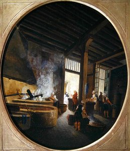 A mosoda (olaj a panelen) alkotó: Pierre Antoine Demachy