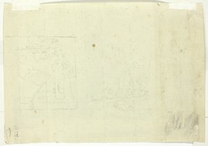 Két vázlat egy parkról alkotó: Pierre Antoine Mongin