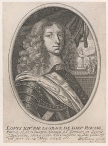 XIV. Lajos portréja (XIV. Lajos Isten kegyelméből, Roy, Franciaország és Navarra)