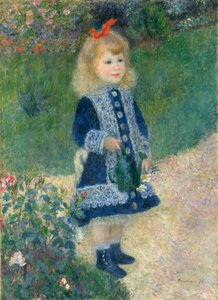 Egy lány öntözőkannával alkotó: Pierre Auguste Renoir