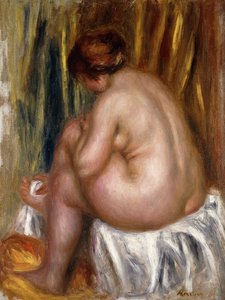 A fürdő után alkotó: Pierre Auguste Renoir