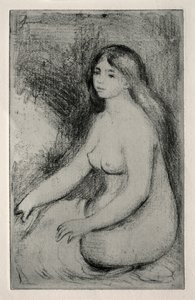 Ülő fürdőző, c. 1905. alkotó: Pierre Auguste Renoir