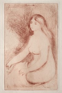 Ülő fürdőző, c. 1905. alkotó: Pierre Auguste Renoir