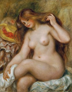Fürdőszőke, laza hajú, c. 1903. alkotó: Pierre Auguste Renoir