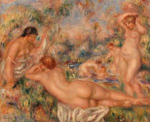 Fürdőzők alkotó: Pierre-Auguste Renoir