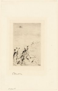 Gyermekek a tengerparton, Berneval alkotó: Pierre Auguste Renoir
