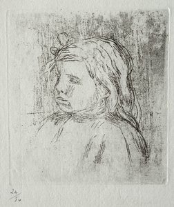 Claude Renoir, háromnegyed balra alkotó: Pierre-Auguste Renoir