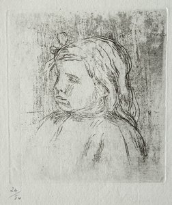 Claude Renoir, háromnegyed balra, 1908. alkotó: Pierre Auguste Renoir