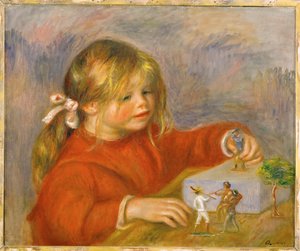 Claude Renoir, játék (olaj, vászon) alkotó: Pierre Auguste Renoir