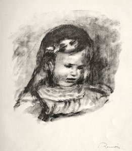 Claude Renoir, Fej lefelé, 1904. alkotó: Pierre Auguste Renoir