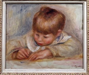 Pierre Auguste Renoir kókuszíró festménye (1841-1919). 1906. Dim. 0,29 x 0,37 m. Lyon, Szépművészeti Múzeum alkotó: Pierre Auguste Renoir
