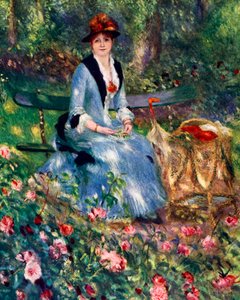 A rózsákban, 1882, 1929 alkotó: Pierre Auguste Renoir