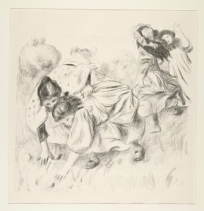 Gyerekek játszanak? a labda (Gyermekek labdáznak) alkotó: Pierre Auguste Renoir