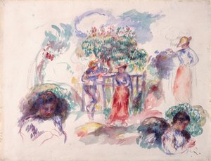 Alakok egy fa alatt, 1880-82. alkotó: Pierre Auguste Renoir