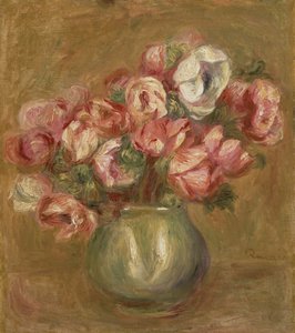Virágok zöld vázában, 1906 alkotó: Pierre Auguste Renoir