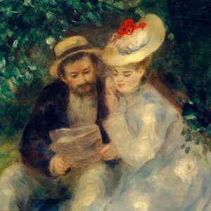 Titkok (La Tonnelle) alkotó: Pierre Auguste Renoir