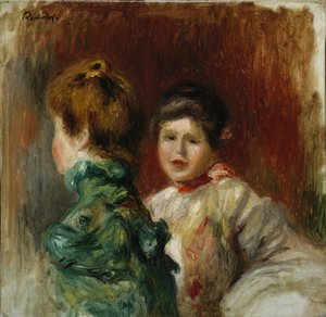 Két nő feje, 1895 körül (olaj, vászon) alkotó: Pierre Auguste Renoir