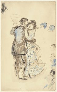 La danse ? la campagne (A tánc a vidéken) alkotó: Pierre Auguste Renoir