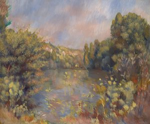 Tóparti táj, c. 1889 alkotó: Pierre Auguste Renoir